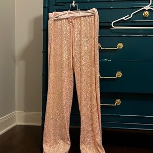 Victoria Secret Sparkly Silky Pajama Pants